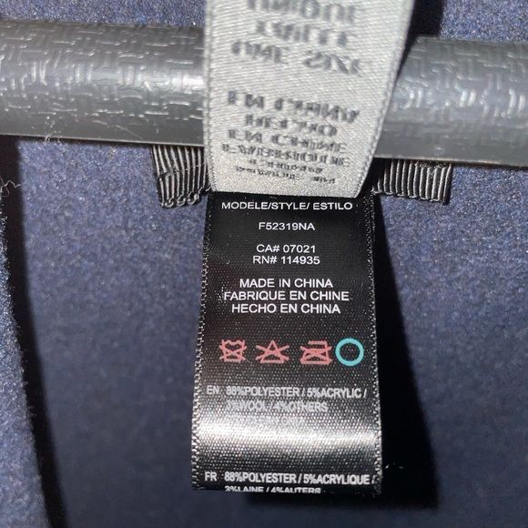 Gilbert Navy Blue Shawl Vest (One Size) - Picture 4 of 4